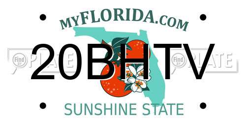 20BHTV Florida License Plate