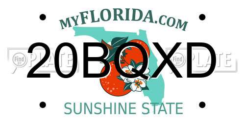 20BQXD Florida License Plate