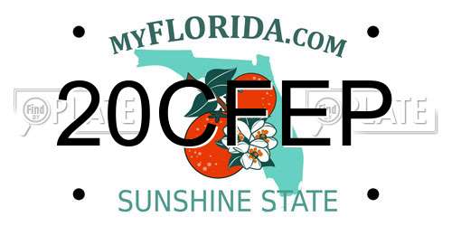 20CFEP Florida License Plate