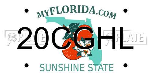 20CGHL Florida License Plate