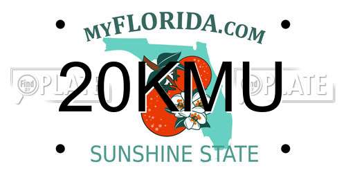20KMU Florida License Plate