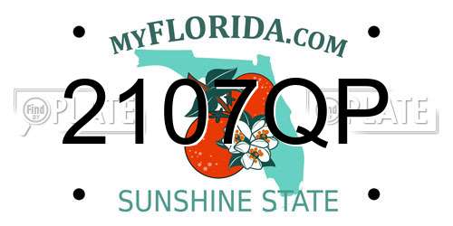 2107QP Florida License Plate