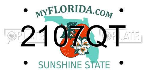 2107QT Florida License Plate