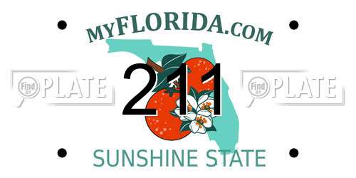 211 Florida License Plate