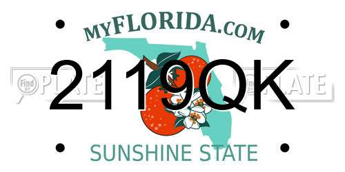2119QK Florida License Plate