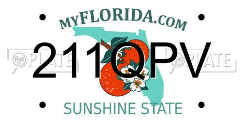 211QPV Florida License Plate