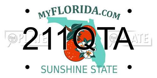 211QTA Florida License Plate