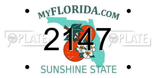 2147 Florida License Plate
