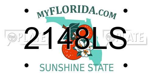 2148LS Florida License Plate