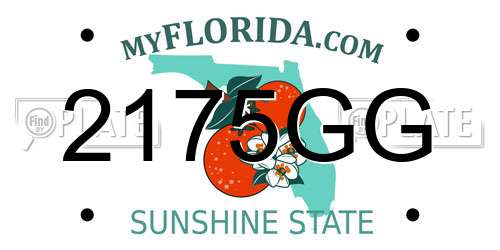 2175GG Florida License Plate