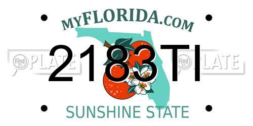 2183TI Florida License Plate