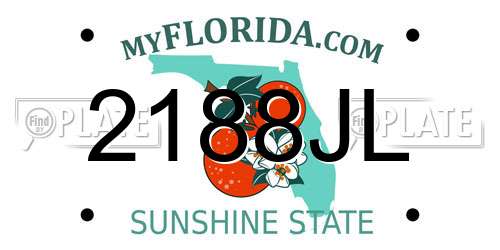 2188JL Florida License Plate