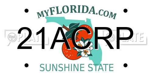 21ACRP Florida License Plate