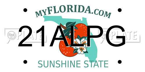 21ALPG Florida License Plate