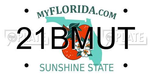 21BMUT Florida License Plate