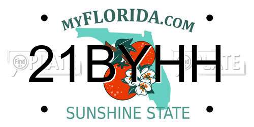 21BYHH Florida License Plate