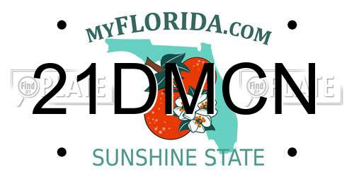 21DMCN Florida License Plate