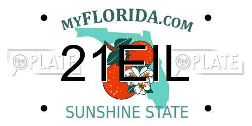 21EIL Florida License Plate