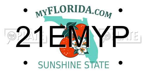 21EMYP Florida License Plate