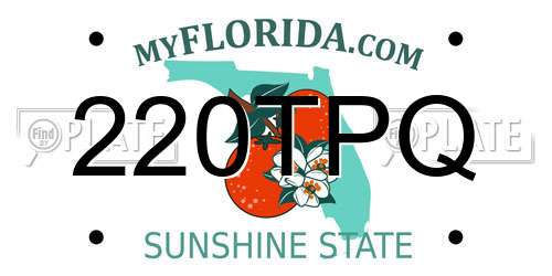 220TPQ Florida License Plate
