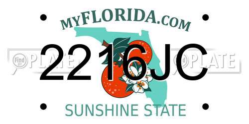 2216JC Florida License Plate