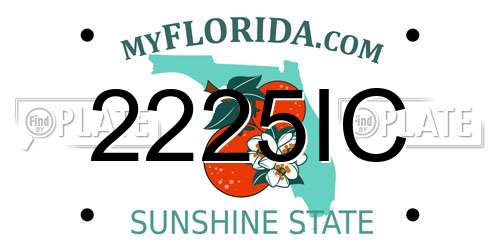 2225IC Florida License Plate