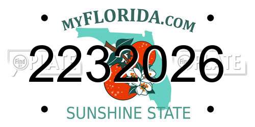 2232026 Florida License Plate