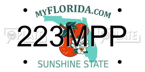 223MPP Florida License Plate