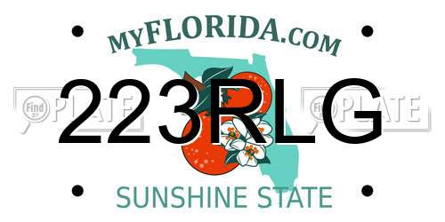 223RLG Florida License Plate