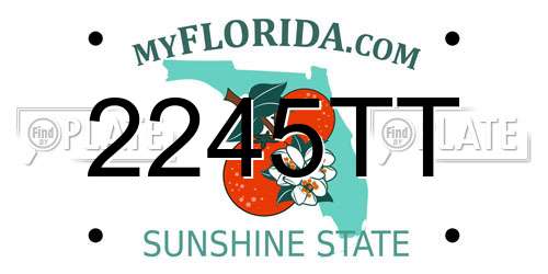 2245TT Florida License Plate