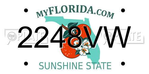 2248VW Florida License Plate