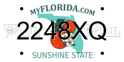 2248XQ Florida License Plate
