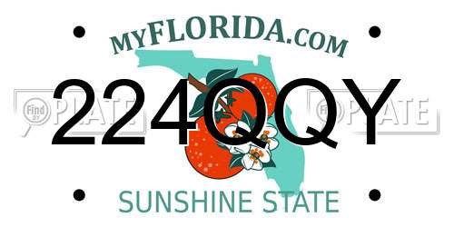 224QQY Florida License Plate