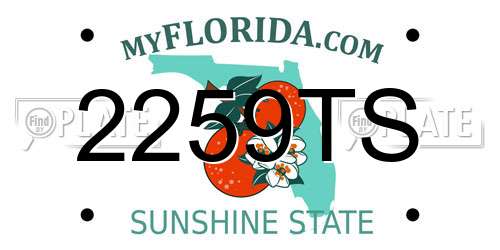 2259TS Florida License Plate