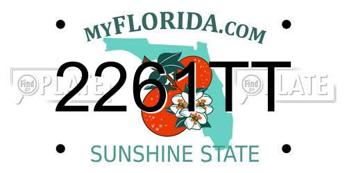 2261TT Florida License Plate