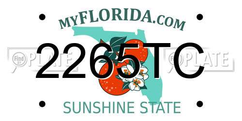 2265TC Florida License Plate