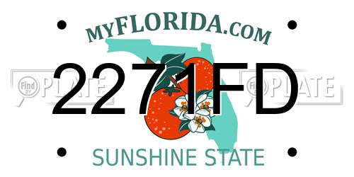 2271FD Florida License Plate