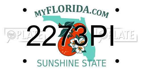 2273PI Florida License Plate