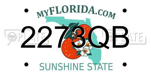 2273QB Florida License Plate