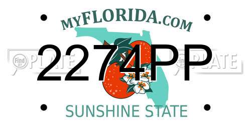 2274PP Florida License Plate