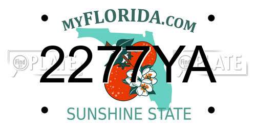 2277YA Florida License Plate