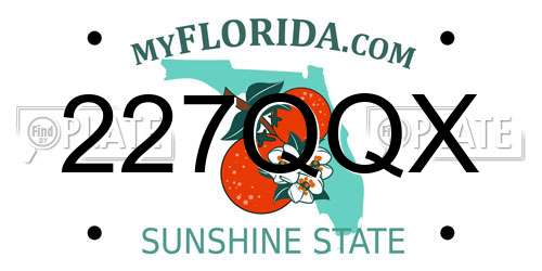 227QQX Florida License Plate