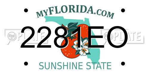2281EO Florida License Plate
