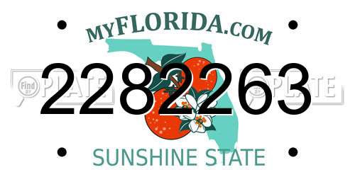 2282263 Florida License Plate
