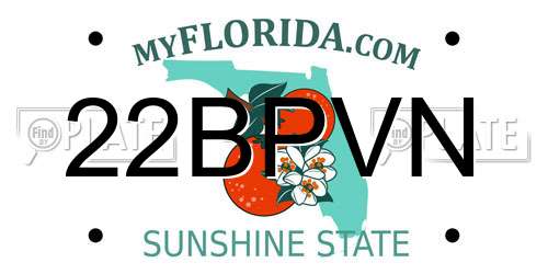 22BPVN Florida License Plate