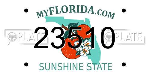 23510 Florida License Plate
