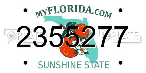 2355277 Florida License Plate