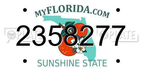 2358277 Florida License Plate