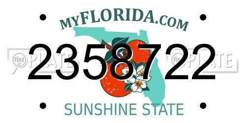 2358722 Florida License Plate