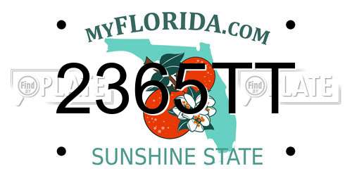 2365TT Florida License Plate